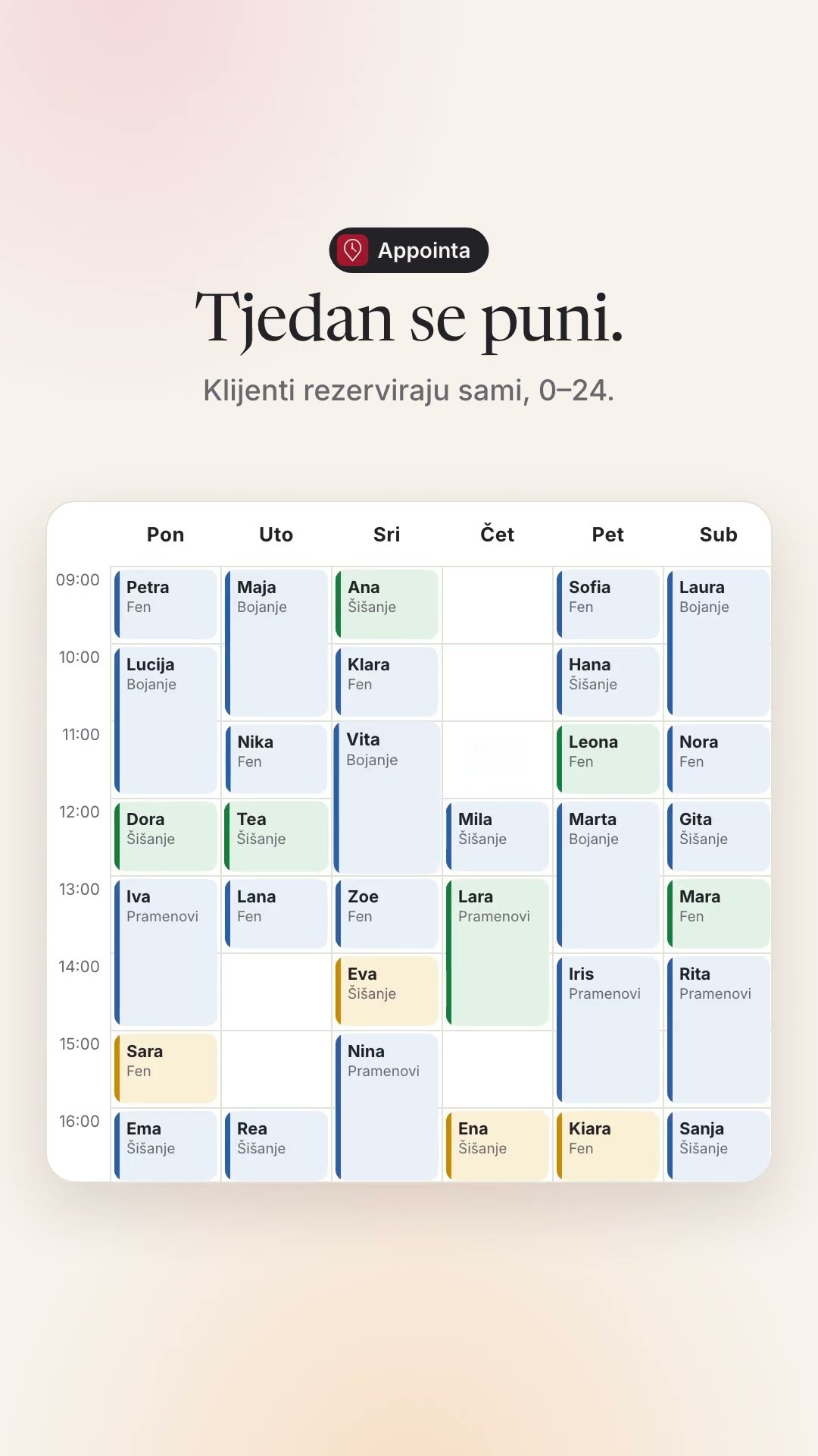 Tjedan se puni — dok ti radiš.